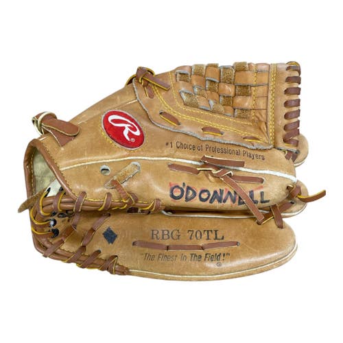 Used Rawlings RBG70TL O'Donnell Baseball Glove 11 1/2" Right Hand Throw Gold 11735-S000371083