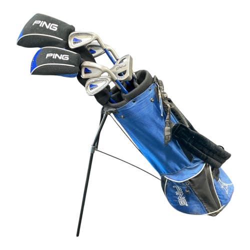 Used Ping Moxie Junior Golf Package Set Right Handed Royal Blue And Black 7 Piece 11735-S000371075