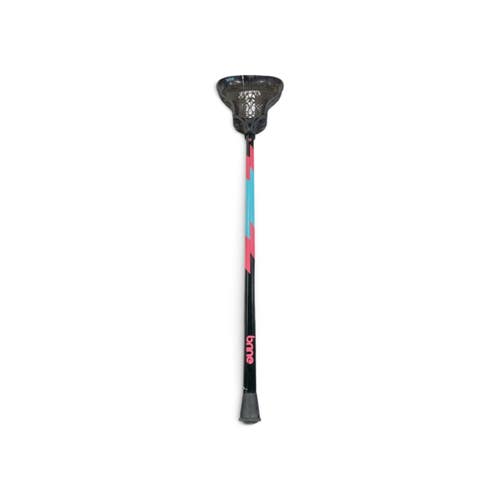 Used Brine Warp Junior Womens Complete Lacrosse Stick Attack/Midfield Black 11735-S000371090