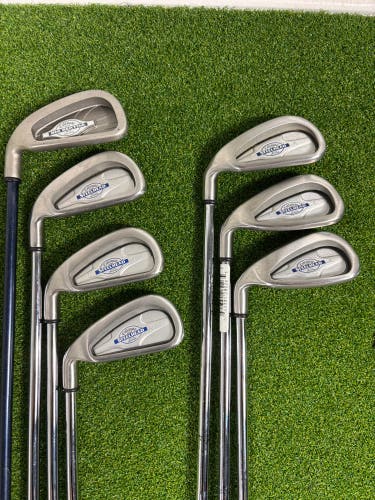 Callaway Steelhead X-14 Iron Set 3,5-9 + Big Bertha 2 Iron Left Handed Golf Clubs