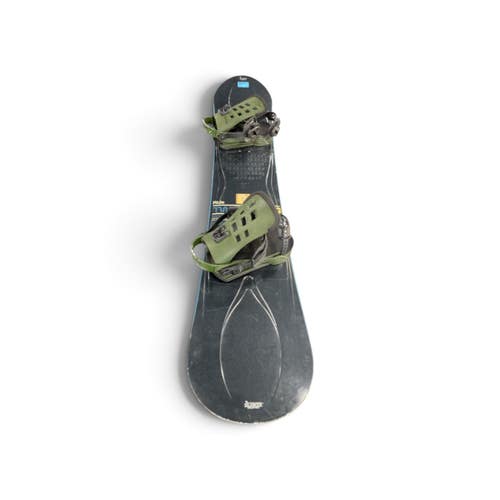 Used Ride TMS Mens Snowboard with Bindings Black 159 cm 11735-S000371105