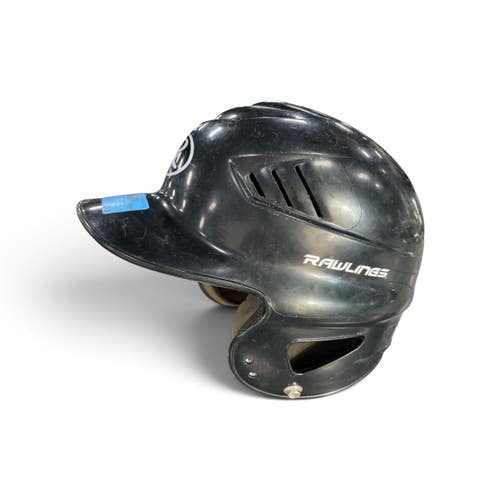 Used Rawlings RCFH Batting Helmet No Mask Black One Size 6 1/2-7 1/2 11735-S000371102