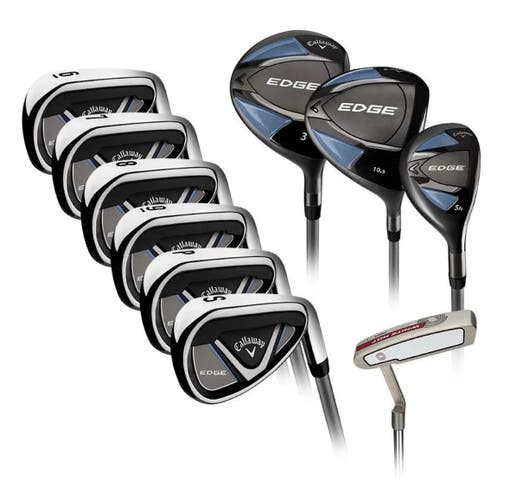 Men's Callaway Edge Left Hand Clubs (Full Set) like new