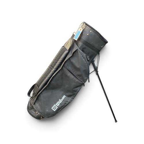 Used Wilson 3 Way Mens Golf Stand Bag Black 11735-S000371112