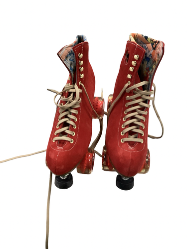Used MOXI LOLLY JELLY ROLL SKATES Senior Roller Quad Skates Red Senior 9 11613-S000192260