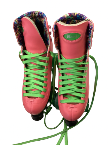 Used MOXI BUNNY SKATES Senior Roller Quad Skates Pink Senior 8 11613-S000192258