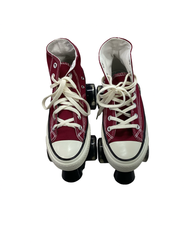 Used EVEN STAR CHUCK TAYLOR SKATES Senior Roller Quad Skates Wine Red Senior 5 11613-S000192253