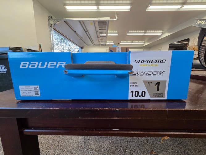 Black 2026 Bauer Supreme Shadow Hockey Skates 10 (New)
