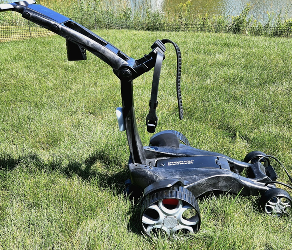 Stewart Golf Q Follow Golf Cart / Trolley -w- New Battery