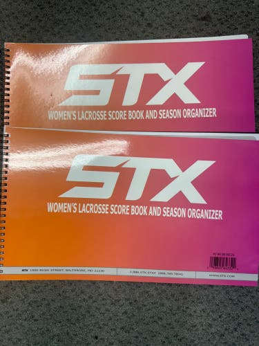 2-Pack women’s Lacrosse Score book STX (New)