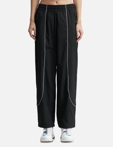 The North Face Tek Piping Wind Pants Women's Large Black Elastic Waist BBK038