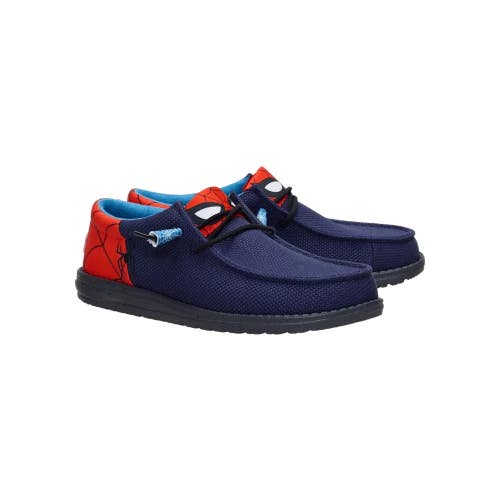 Hey Dude Wally Funk Spiderman 46051-485 Men's 11 Navy Red Slip-On Shoes DDK2240