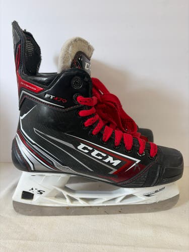 Black CCM JetSpeed FT470 Hockey Skates Regular Width 6.5 (Used)
