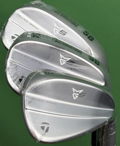TaylorMade Milled Grind 5 MG5 Wedge Set 48-09*, 54-12*, 60-10* Steel RH NEW!