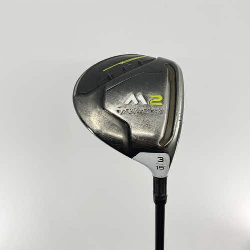 Taylormade M2 (2019) 15* 3 Wood RH Taylormade M2 Reax Stiff 65-S 43 1/4" Used