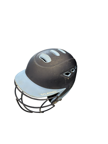 Used BoomBah BOOMBAH HELMET Batting Helmet w/Mask Navy Blue MD 11682-S000139127