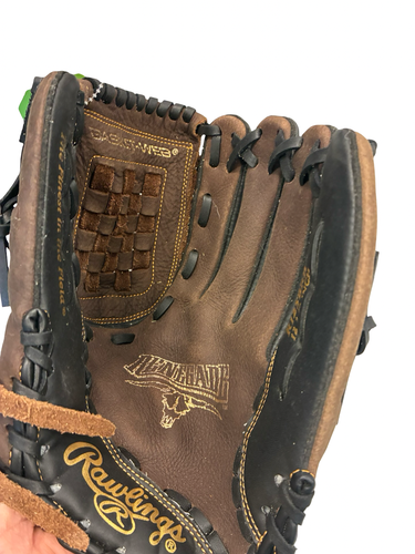 Used Rawlings RENEGADE   12 1/2 BB/SB Glove RH Throw Black 12 1/2" 11682-S000139674