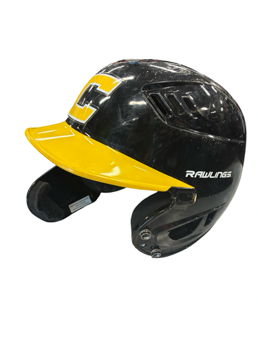 Used Rawlings HELMET Batting Helmet No Mask Black One Size 11682-S000140883