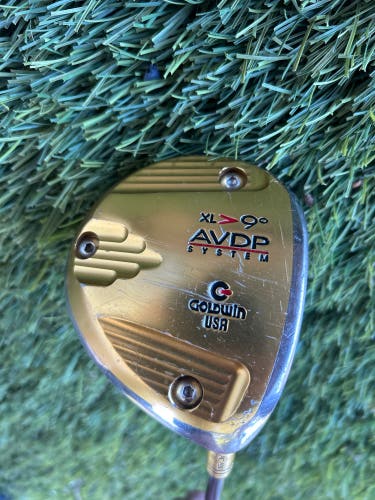 Goldwin AVDP System XL 9° Driver — Graphite Shaft, Clean Face, Vintage Milled Head
 (Used)