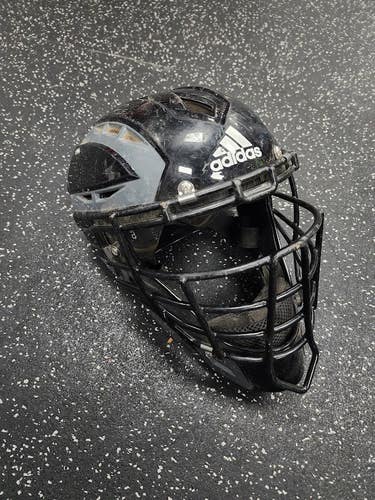 Used Adidas MASK Catchers Helmet w/Mask Black S/M 11849-S000045676