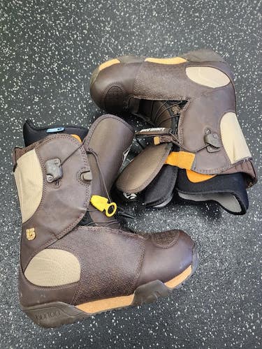 Used Burton EMERALD Womens Snowboard Boots Brown Senior 9 11849-S000045665