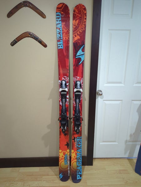 Men's Blizzard 186 cm All Mountain Peacemaker Skis With Bindings adjustable (Used)