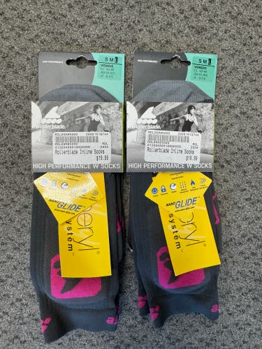 Gray Rollerblade inline Women's Large Socks (New)
