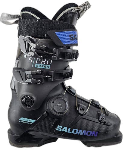 Used $600 Salomon S/Pro Supra BOA 95 Ladies Ski Boots Gripwalk Sizes 7.5 8.5 9.5
