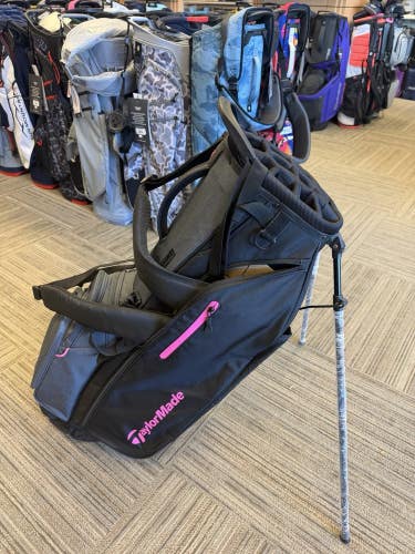 Taylormade Flextech Crossover Stand Bag (Grey/Black/Neon Pink)