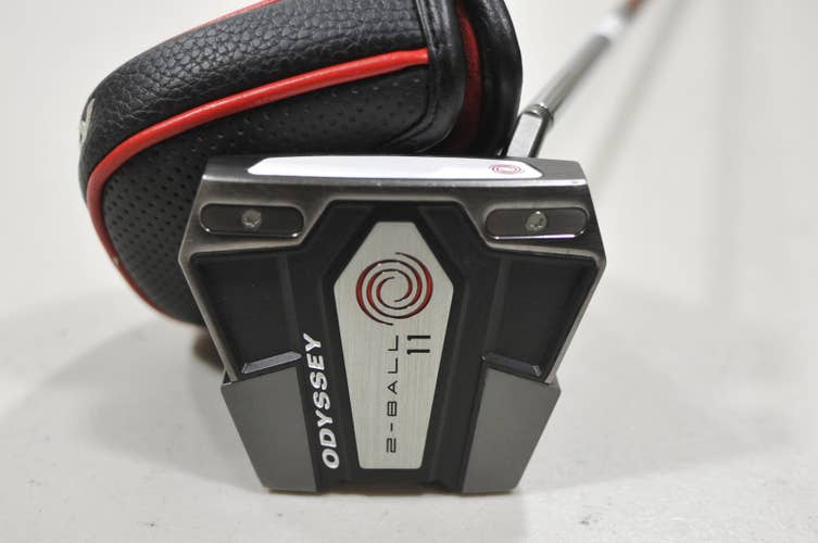 Odyssey Eleven 2-Ball 33.5" Putter Right Stroke Lab Steel with Cover #230136