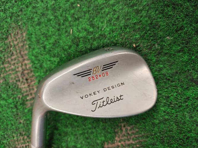 Titleist Vokey Spin Milled 52 Degree Gap Wedge GW Steel Shaft 252.08 Left Handed