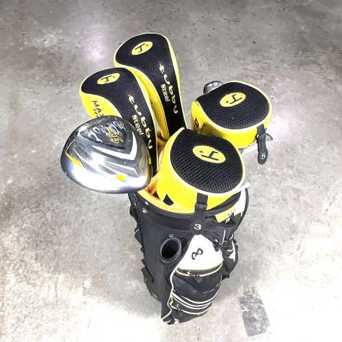 Maxfli Fire Ti Club Set Driver 3W 5W 4H-5H 6-PW Putter 65g Ladies RH HC +Bag