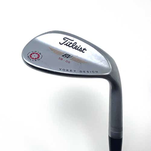 Titleist Vokey Spin Milled Chrome 2009 Lob Wedge LW 58* 8 Bounce Vokey Wedge RH