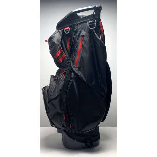 Sun Mountain C130 Cart Bag Black/Red 14-Way Divide Single Strap Golf Bag