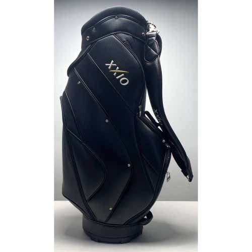 XXIO Cart Bag Black 4-Way Divide Single Strap Golf Bag