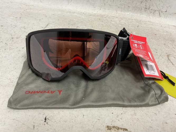 Used Atomic REVENT S FDL Snow Goggles Adult Black And Red 11855-S000212148