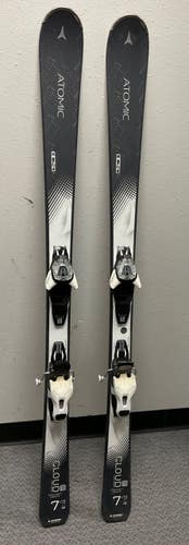 Used Atomic CLOUD 7 Womens DH Ski/Binding Navy Blue And Chrome 148 cm 11855-S000212146