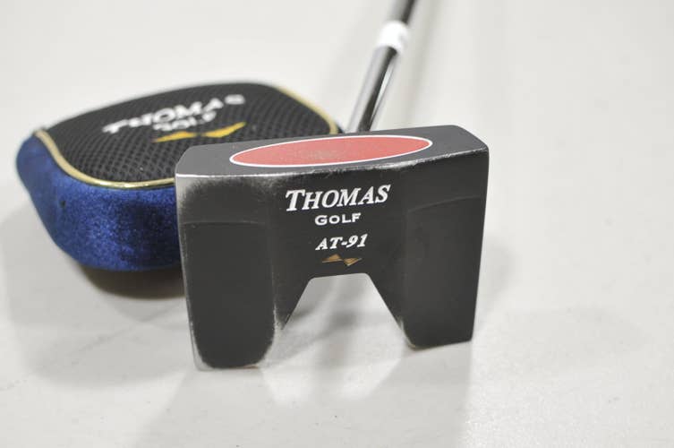 Thomas Golf AT 91 46.5" Broomstick Style Putter Right Steel with Cover #229580
