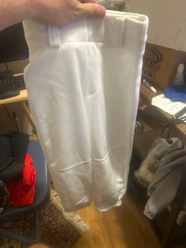 White Unisex XS Youth Easton Game Pants (New)