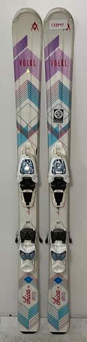 Kid's Volkl 120cm All Mountain Chica Skis With Marker 4.5 Bindings (Used)(SY3097)