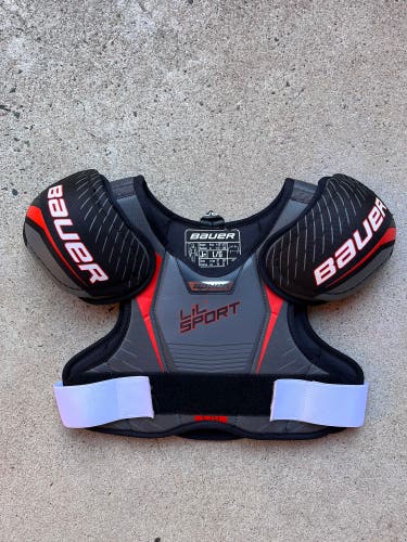 Large Junior Bauer Lil Sport Shoulder Pads - Excellent Condition