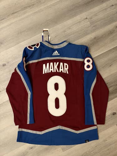 Cale Makar #8 Colorado Avalanche Adidas Authentic Jersey - Size 46