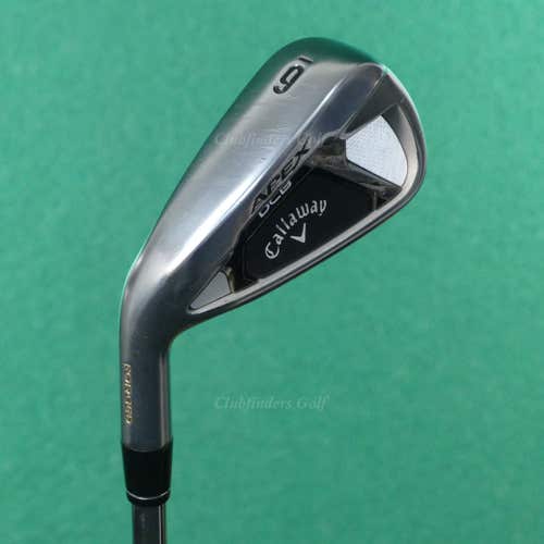 LH Callaway Apex DCB 2021 Forged Single 6 Iron TT Elevate MPH 85 Steel Regular