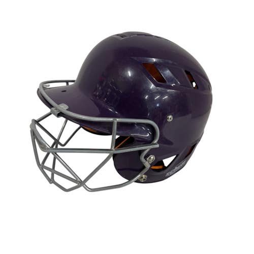 Used Schutt HELMET Batting Helmet w/Mask Purple SM 11406-S000113598