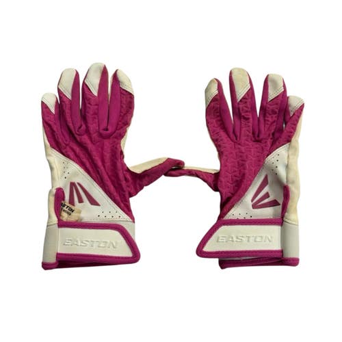 Used Easton BB/SB Batting Gloves Pink MD 11406-S000113564