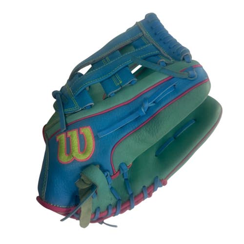 Used Wilson A700 BB/SB Glove RH Throw Teal 12" 11406-S000113538