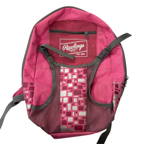 Used Rawlings PINK BB/SB Player Backpack Pink 11406-S000113462