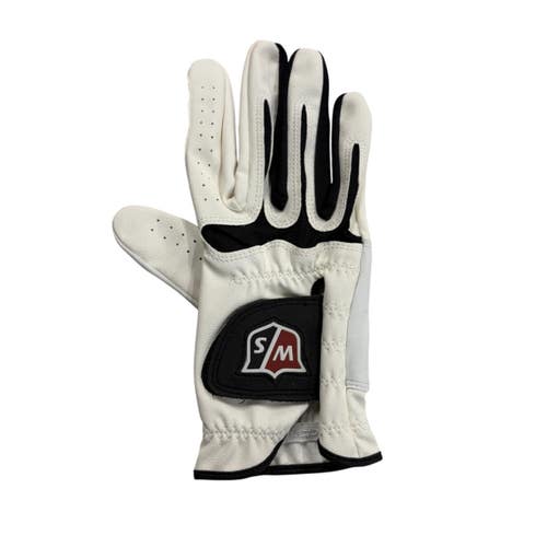 Used Wilson Mens Golf Glove White MRH Medium 11406-S000113450