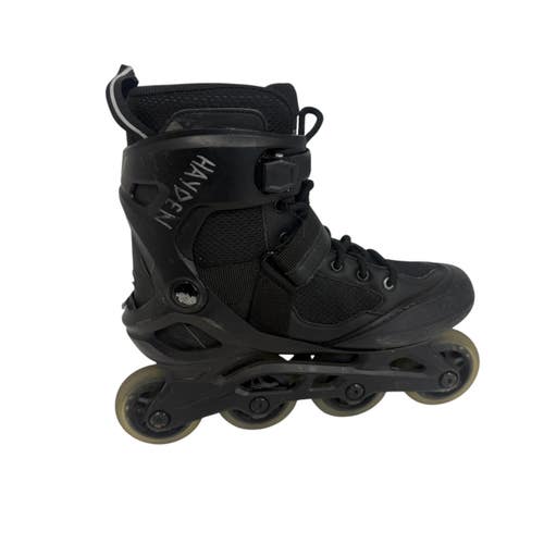 Used OXELO Senior Rec Fitness Skates Black Size 8 11406-S000113377