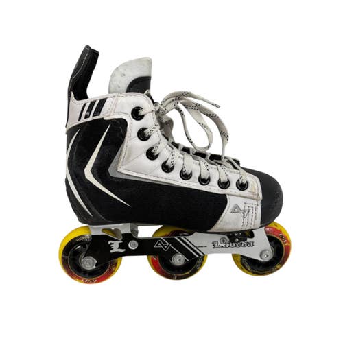 Used Alkali Roller Hockey Skates White Adjustable Y11 - 1 11406-S000113373